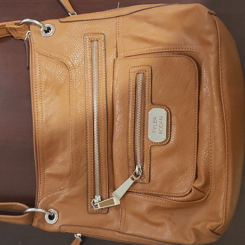 Faux leather crossbody